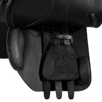 Selle obstacle Modigliani avec panneaux en latex Acavallo Marron foncé Selle obstacle Modigliani avec panneaux en latex Acavallo Marron foncé