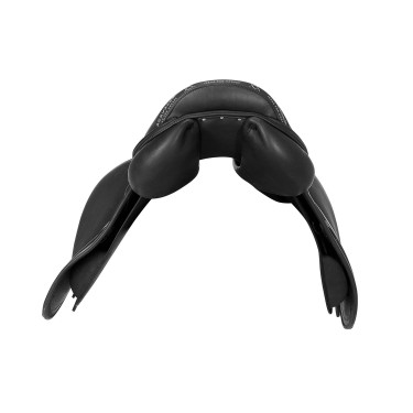 Selle obstacle Modigliani avec panneaux en latex Acavallo Noir