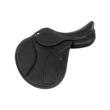 Selle obstacle Modigliani avec panneaux en laine Acavallo Noir