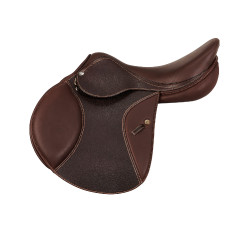 Selle obstacle KC Race 2.6 Professional avec arçon en carbone et kevlar Acavallo Marron foncé