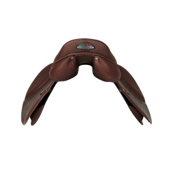 Selle obstacle KC Race 2.6 Professional avec arçon en carbone et kevlar Acavallo Marron foncé