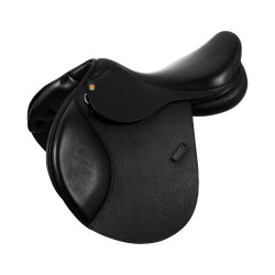 Selle obstacle en cuir martelé Supreme Evolution New Equestro Noir