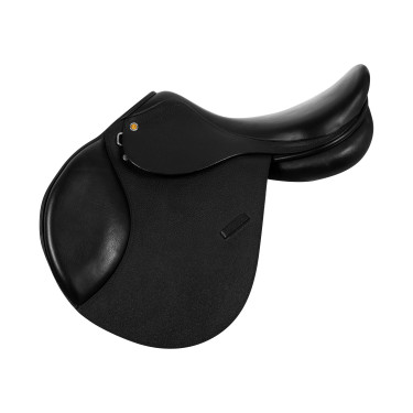Selle obstacle en cuir martelé Supreme Evolution New Equestro Noir