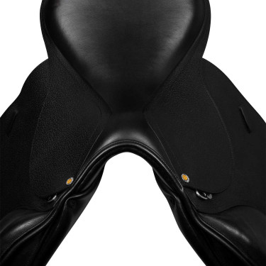 Selle obstacle en cuir martelé Supreme Evolution New Equestro Noir