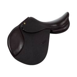 Selle obstacle en cuir martelé Supreme Evolution New Equestro Marron foncé