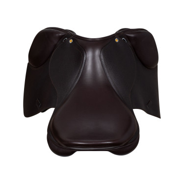 Selle obstacle en cuir martelé Supreme Evolution New Equestro Marron foncé