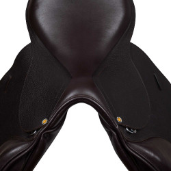 Selle obstacle en cuir martelé Supreme Evolution New Equestro Marron foncé