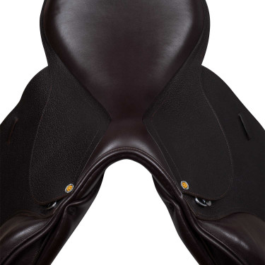 Selle obstacle en cuir martelé Supreme Evolution New Equestro Marron foncé