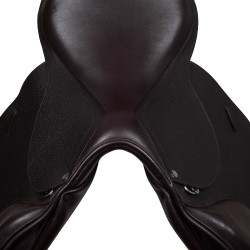 Selle obstacle en cuir français martelé Supreme Evolution Equestro Marron foncé Selle obstacle en cuir français martelé Supreme Evolution Equestro Marron foncé