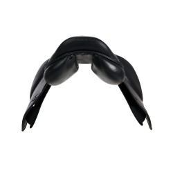 Selle obstacle en cuir double Meredith Equestro Noir