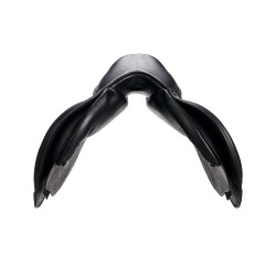 Selle obstacle en cuir double Meredith Equestro Noir