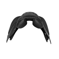 Selle obstacle Botticelli avec panneaux en laine Acavallo Noir