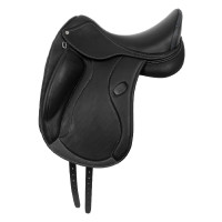 Selle de dressage Raffaello avec panneaux en laine Acavallo Noir Selle de dressage Raffaello avec panneaux en laine Acavallo Noir