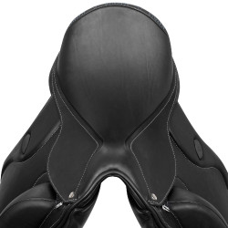 Selle de dressage Raffaello avec panneaux en laine Acavallo Noir Selle de dressage Raffaello avec panneaux en laine Acavallo Noir
