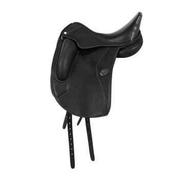 Selle de dressage Perugino avec petits taquets Acavallo Noir