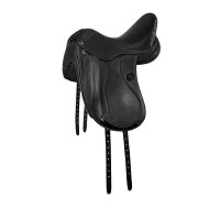 Selle de dressage Mantegna avec longs taquets Acavallo Noir