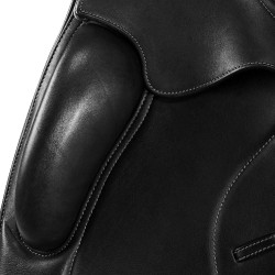 Selle de dressage Leonardo avec panneaux en laine Acavallo Noir