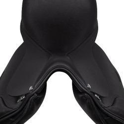 Selle de dressage avec longs taquets Aachen Equestro Noir Selle de dressage avec longs taquets Aachen Equestro Noir
