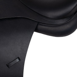 Selle de dressage avec longs taquets Aachen Equestro Noir Selle de dressage avec longs taquets Aachen Equestro Noir