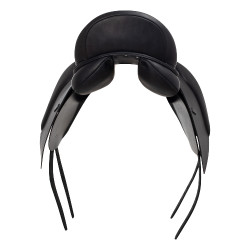 Selle de dressage avec longs taquets Aachen Equestro Noir Selle de dressage avec longs taquets Aachen Equestro Noir