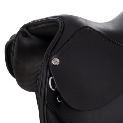 Selle de dressage avec longs taquets Aachen Equestro Noir Selle de dressage avec longs taquets Aachen Equestro Noir
