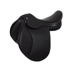 Selle d'équitation en cuir Mercury Equestro Noir
