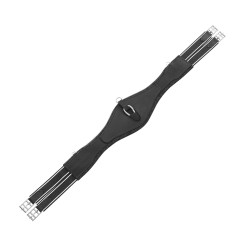 Sangle obstacle en cuir modelé Equestro Noir Sangle obstacle en cuir modelé Equestro Noir