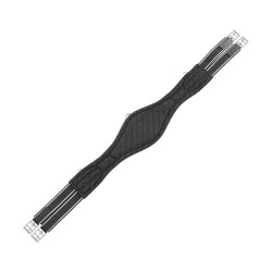 Sangle obstacle en cuir modelé Equestro Noir Sangle obstacle en cuir modelé Equestro Noir