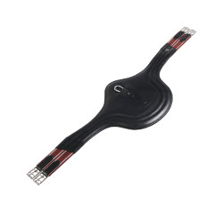 Sangle bavette obstacle en cuir Desiree Equestro Noir