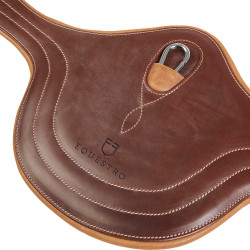 Sangle bavette obstacle en cuir Desiree Equestro Cognac Marron Sangle bavette obstacle en cuir Desiree Equestro Cognac Marron