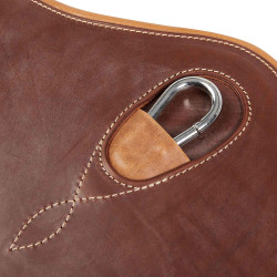 Sangle bavette obstacle en cuir Desiree Equestro Cognac Marron Sangle bavette obstacle en cuir Desiree Equestro Cognac Marron