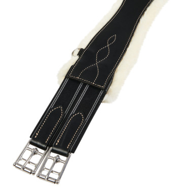 Sangle obstacle en cuir avec mouton synthétique Alizee Equestro Sangle obstacle en cuir avec mouton synthétique Alizee Equestro