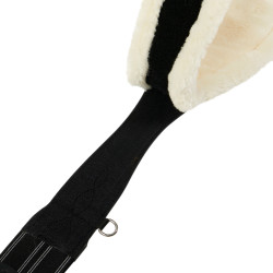Sangle obstacle en cuir avec mouton synthétique Alizee Equestro Noir