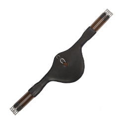 Sangle bavette obstacle Equestro Marron foncé Sangle bavette obstacle Equestro Marron foncé