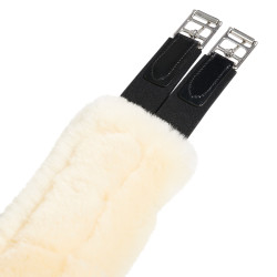 Sangle bavette obstacle en mouton synthétique Aline Equestro Noir
