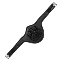 Sangle bavette obstacle en cuir et gel Acavallo Noir Sangle bavette obstacle en cuir et gel Acavallo Noir