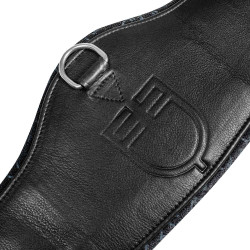 Sangle de dressage modelée Equestro Noir Sangle de dressage modelée Equestro Noir