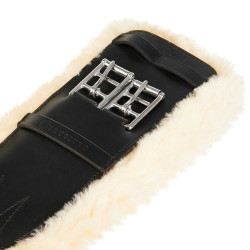 Sangle de dressage en cuir Gisele Equestro Noir