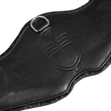 Sangle de dressage en cuir avec logo gravé Equestro Sangle de dressage en cuir avec logo gravé Equestro