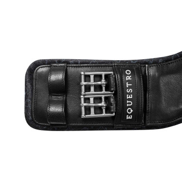 Sangle de dressage en cuir avec logo gravé Equestro Sangle de dressage en cuir avec logo gravé Equestro