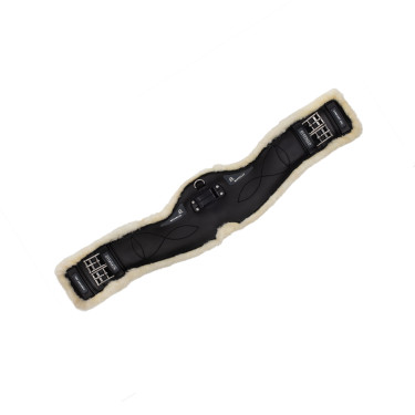 Sangle courte en gel et PVC avec boucles inox et laine écologique Acavallo Sangle courte en gel et PVC avec boucles inox et laine écologique Acavallo