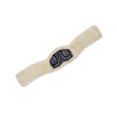 Sangle courte en gel et PVC avec boucles inox et laine écologique Acavallo Sangle courte en gel et PVC avec boucles inox et laine écologique Acavallo