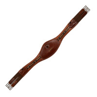 Sangle anatomique obstacle en cuir souple Acavallo Cognac