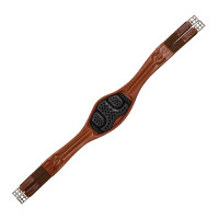 Sangle anatomique obstacle en cuir souple Acavallo Cognac Marron Sangle anatomique obstacle en cuir souple Acavallo Cognac Marron