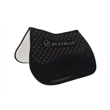 Tapis de saut en lycra avec grip en gel et dessous en fibre de bambou Acavallo Tapis de saut en lycra avec grip en gel et dessous en fibre de bambou Acavallo