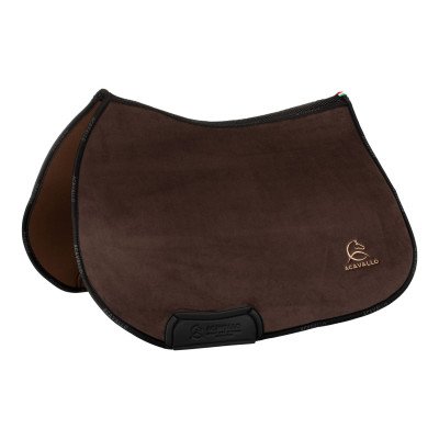 Tapis de selle de saut Louvre JS CW-3DS Acavallo Marron