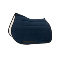 Tapis de selle de saut matelassé Louvre et bambou JS CW-3DS Acavallo Bleu