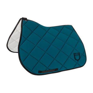 Tapis de selle obstacle en tissu technique avec logo GP Equestro Pétrol / noir Bleu Tapis de selle obstacle en tissu technique avec logo GP Equestro Pétrol / noir Bleu