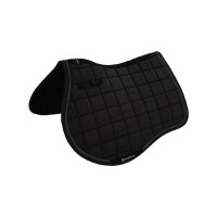 Tapis de selle obstacle en tissu technique respirant collection Elegance Equestro Noir Tapis de selle obstacle en tissu technique respirant collection Elegance Equestro Noir