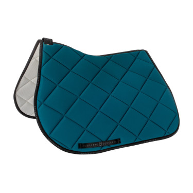 Tapis de selle obstacle en tissu technique respirant GP Equestro Pétrol / noir Bleu Tapis de selle obstacle en tissu technique respirant GP Equestro Pétrol / noir Bleu